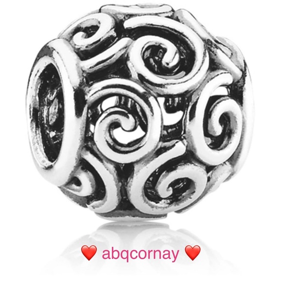 EUC Pandora 790896 Sterling Silver Ocean Breeze Openworks Bead - RETIRED - Picture 1 of 8